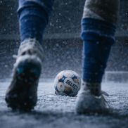 Cum ar arăta meciurile din Superligă dacă s-ar juca în zăpadă. Foto: Dan Filipciuc