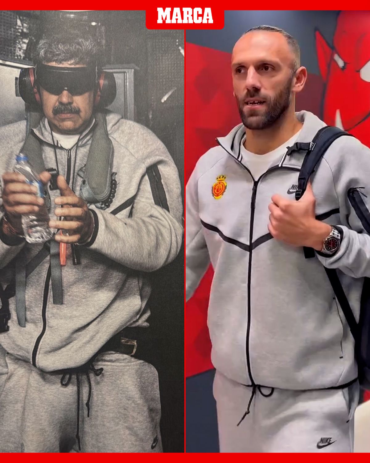 Echipa celebră care folosește același trening purtat de Nicolas Maduro pe nava americană