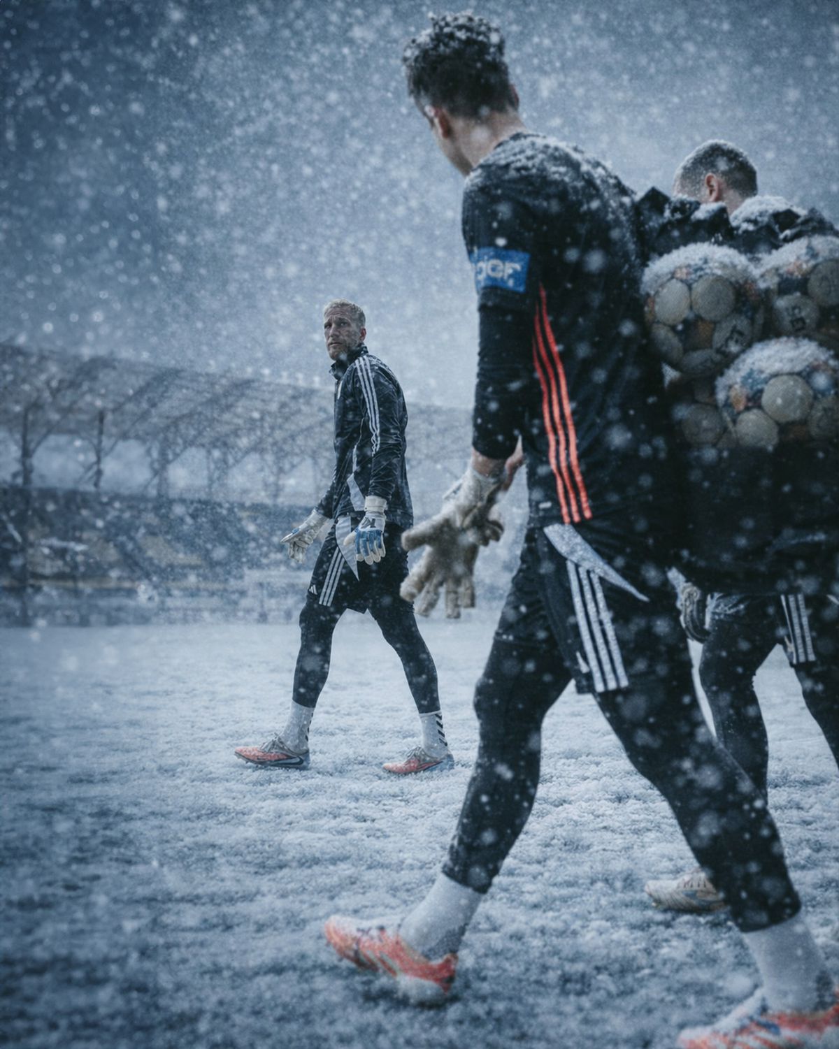 Superliga, îngropată în zăpadă! Cum ar arăta meciurile din România într-un scenariu de iarnă extremă