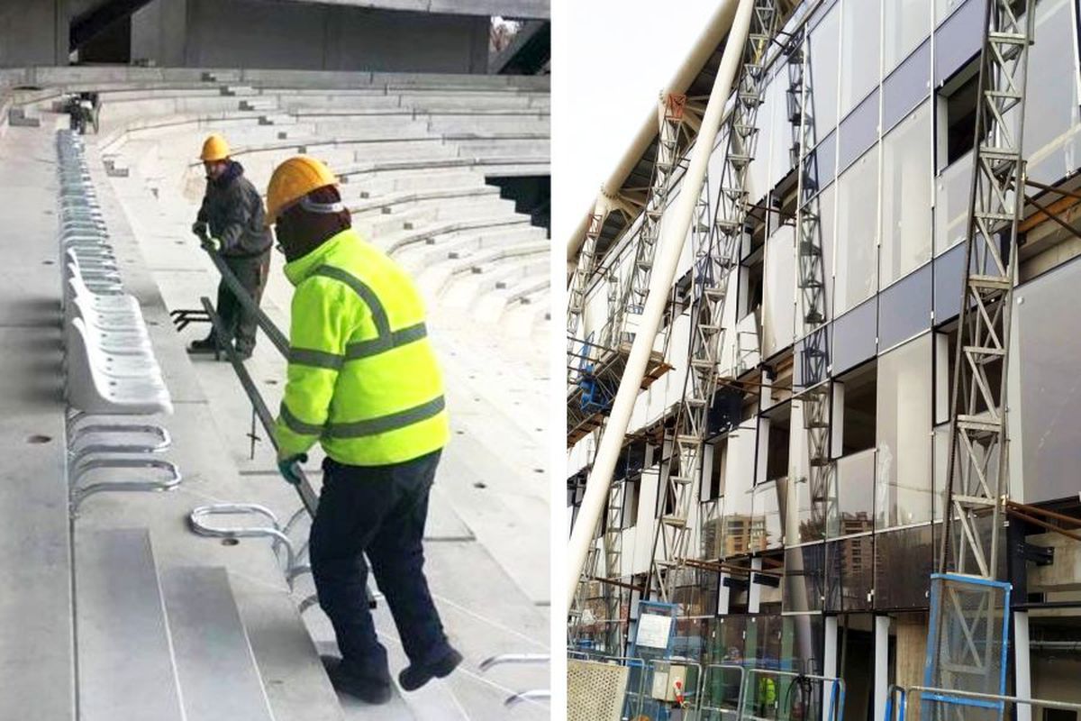 EXCLUSIV FOTO / UPDATE / Se montează scaunele în Ghencea! Noutate față de vechea arenă: acestea vor fi în trei culori