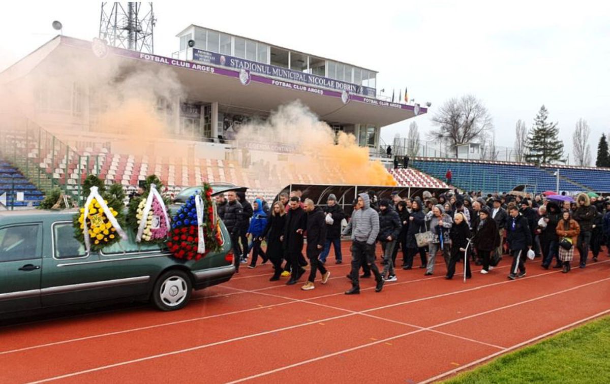 FOTO Ilie Bărbulescu a fost condus azi pe ultimul drum