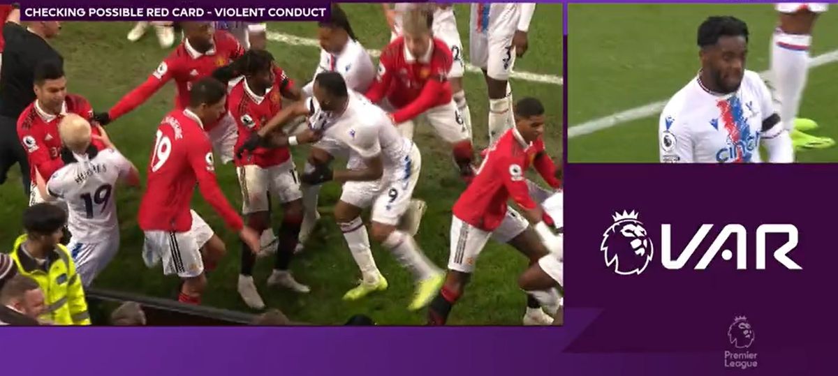 Casemiro, eliminat la Manchester United - Crystal Palace