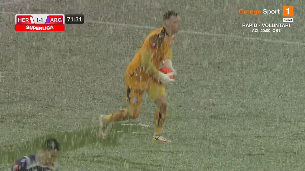 Hermannstadt - FC Argeș 1-1 » Remiză pe „derdelușul” de la Sibiu, într-o partidă jucată pe două anotimpuri