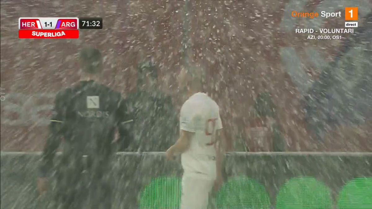 Hermannstadt - FC Argeș 1-1 » Remiză pe „derdelușul” de la Sibiu, într-o partidă jucată pe două anotimpuri