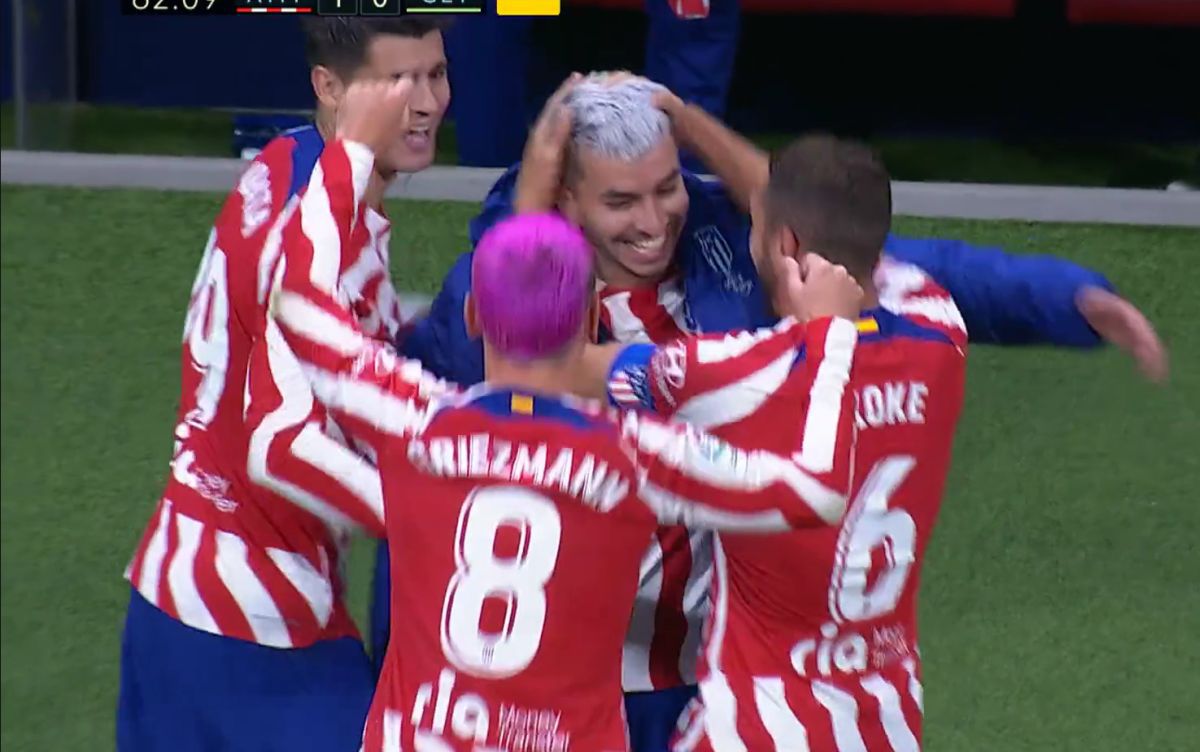 Fază unică în Atletico Madrid - Getafe » VAR-ul a validat golul unui jucător aflat pe banca de rezerve