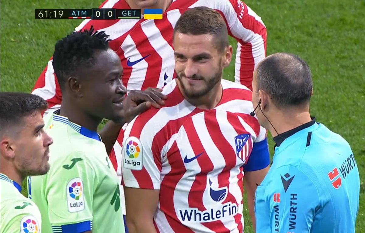 Fază unică în Atletico Madrid - Getafe » VAR-ul a validat golul unui jucător aflat pe banca de rezerve