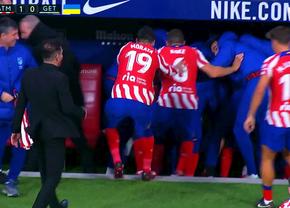 Fază unică în Atletico Madrid - Getafe » VAR-ul a validat golul unui jucător aflat pe banca de rezerve