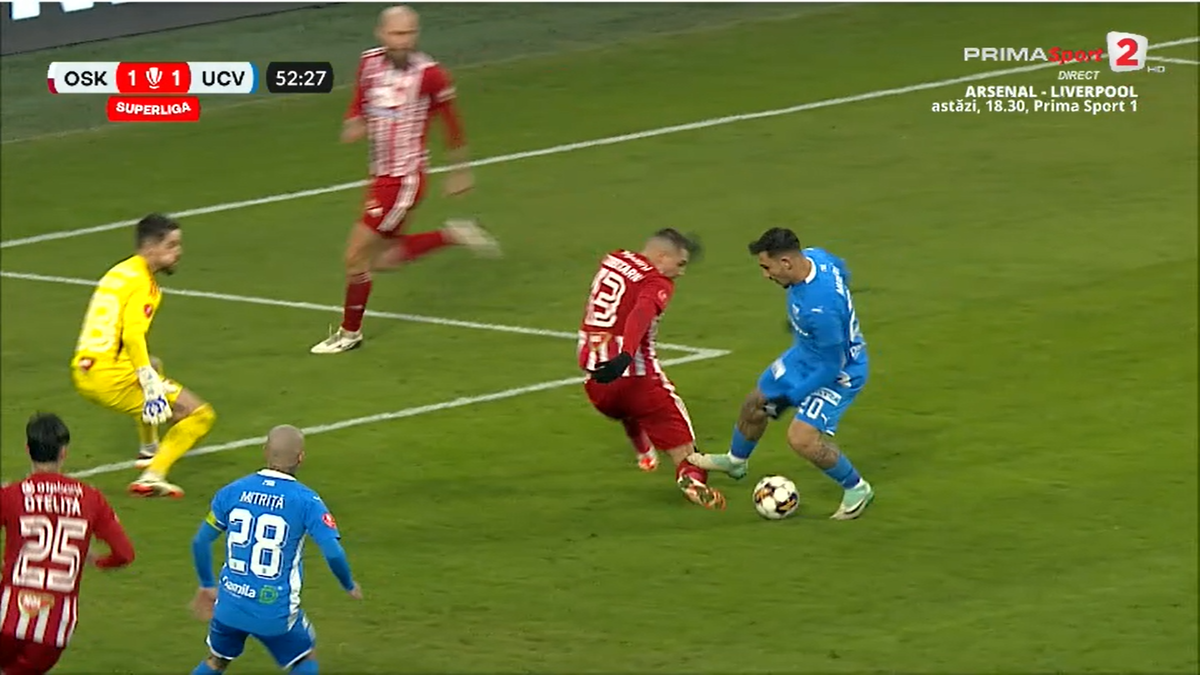 Duelul dintre Markovic și Ciobotariu, în Sepsi - Craiova