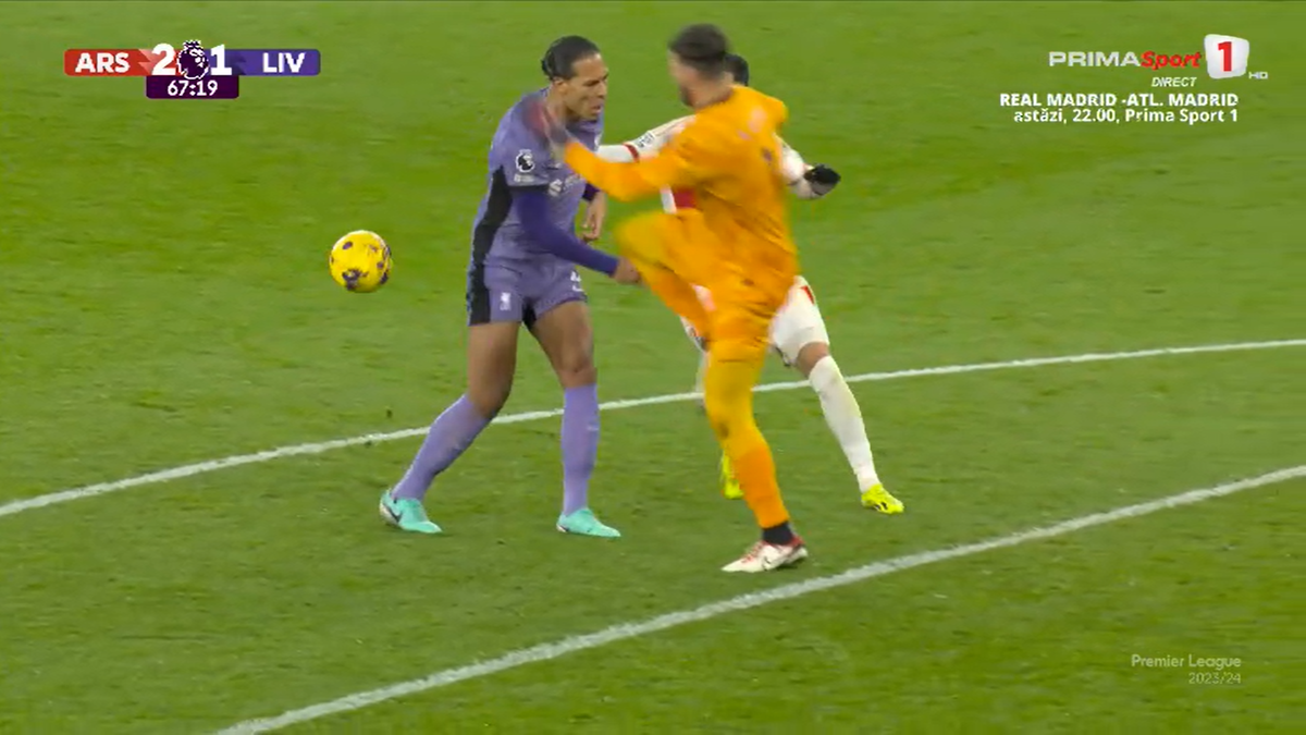 Gafa lui Alisson în Arsenal - Liverpool