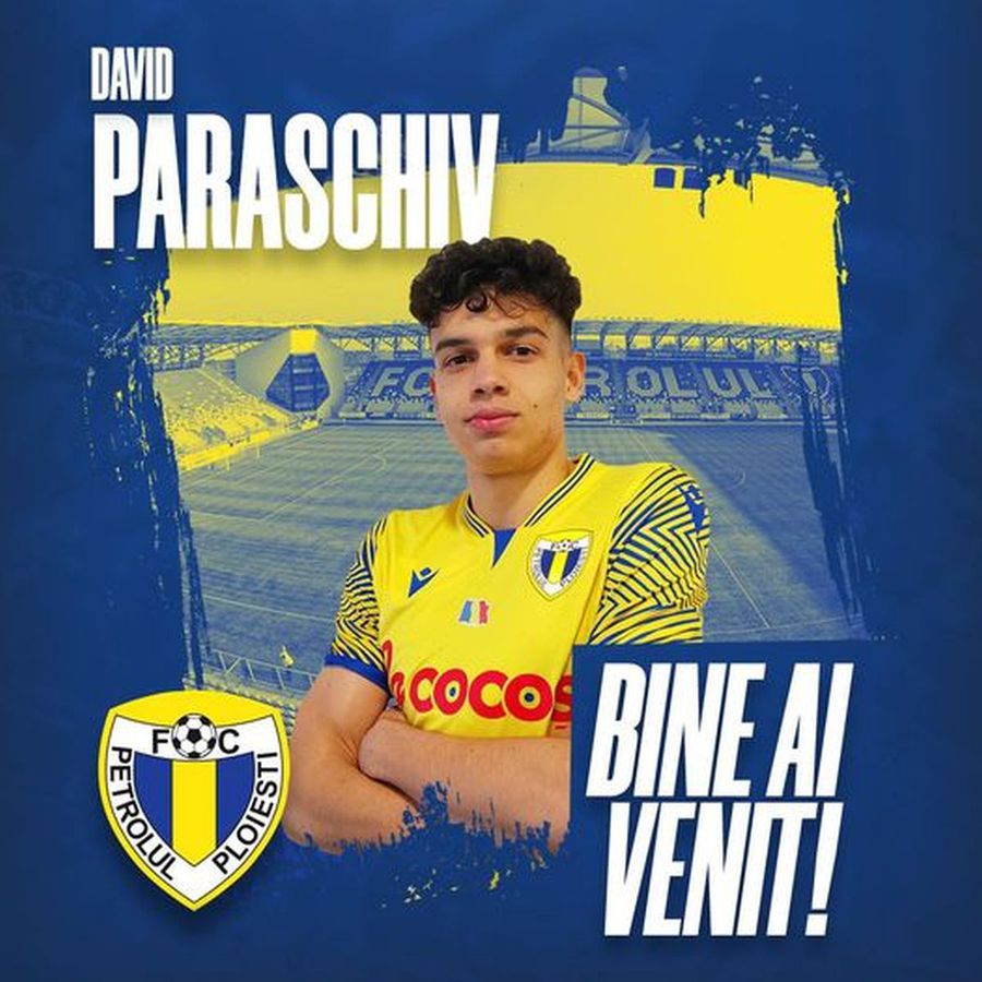 David Paraschiv a semnat cu Petrolul, foto: facebook Petrolul Transfer la Petrolul » Fiul unui UEFAntastic va evolua pentru ploieșteni