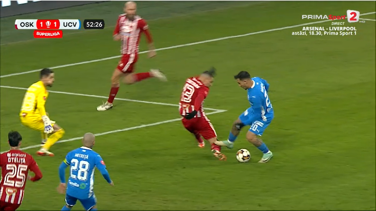 Duelul dintre Markovic și Ciobotariu, în Sepsi - Craiova