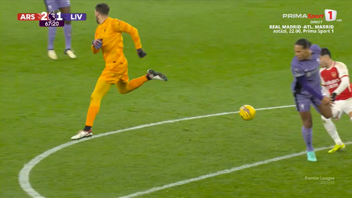 Gafe de cascadorii râsului în Arsenal - Liverpool » Ce a putut să facă Alisson