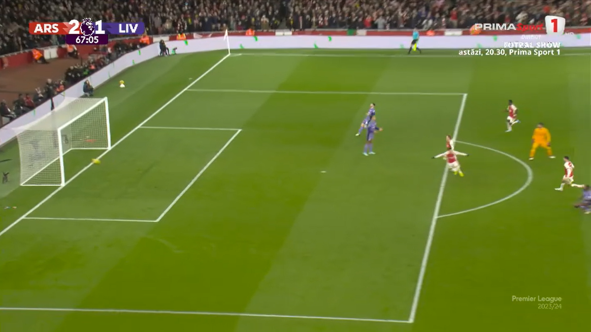 Gafa lui Alisson în Arsenal - Liverpool