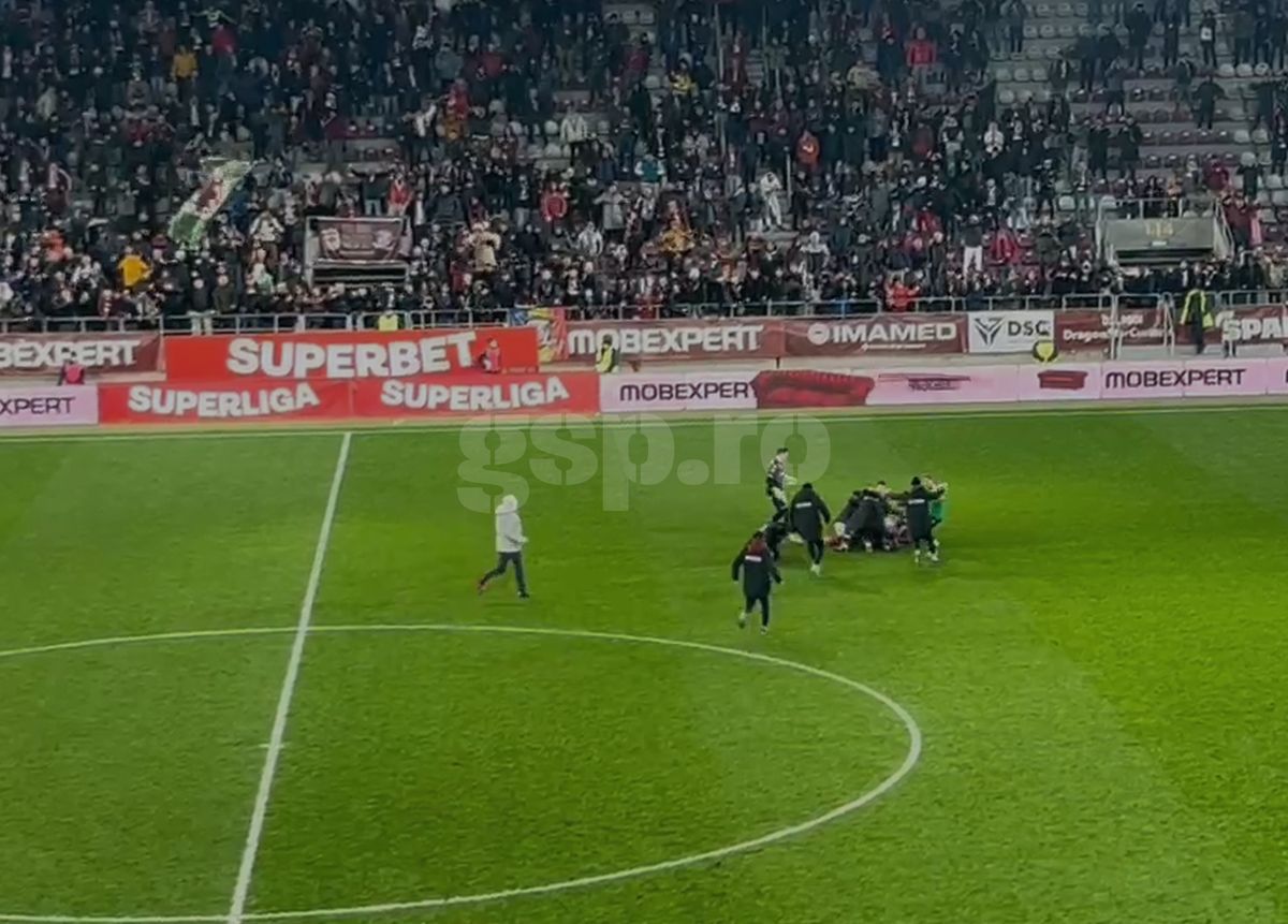 Rapid - Slobozia, gol decisiv în prelungiri: cum a sărbătorit Șumudică