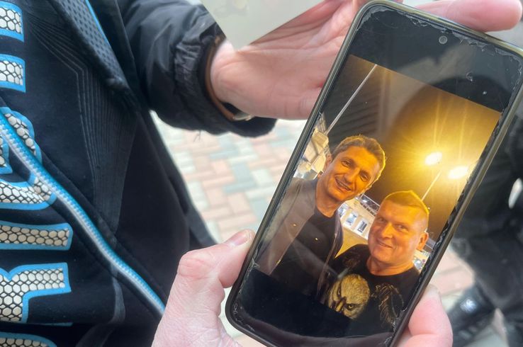 Polonezul a obținut un autograf și o poză cu Viorel Moldovan / FOTO: Carmen Dumitru (GSP)