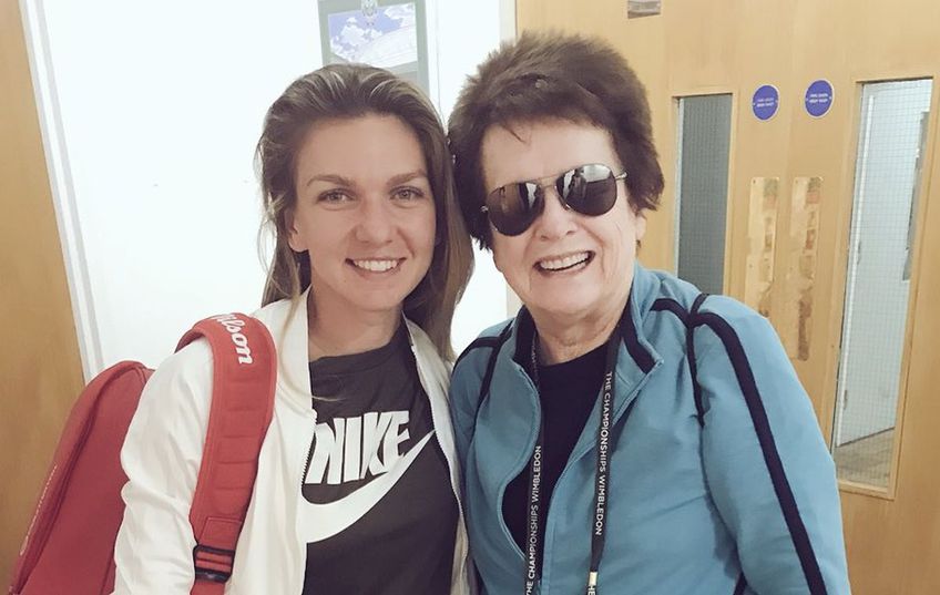 Simona Halep și Billie Jean King
