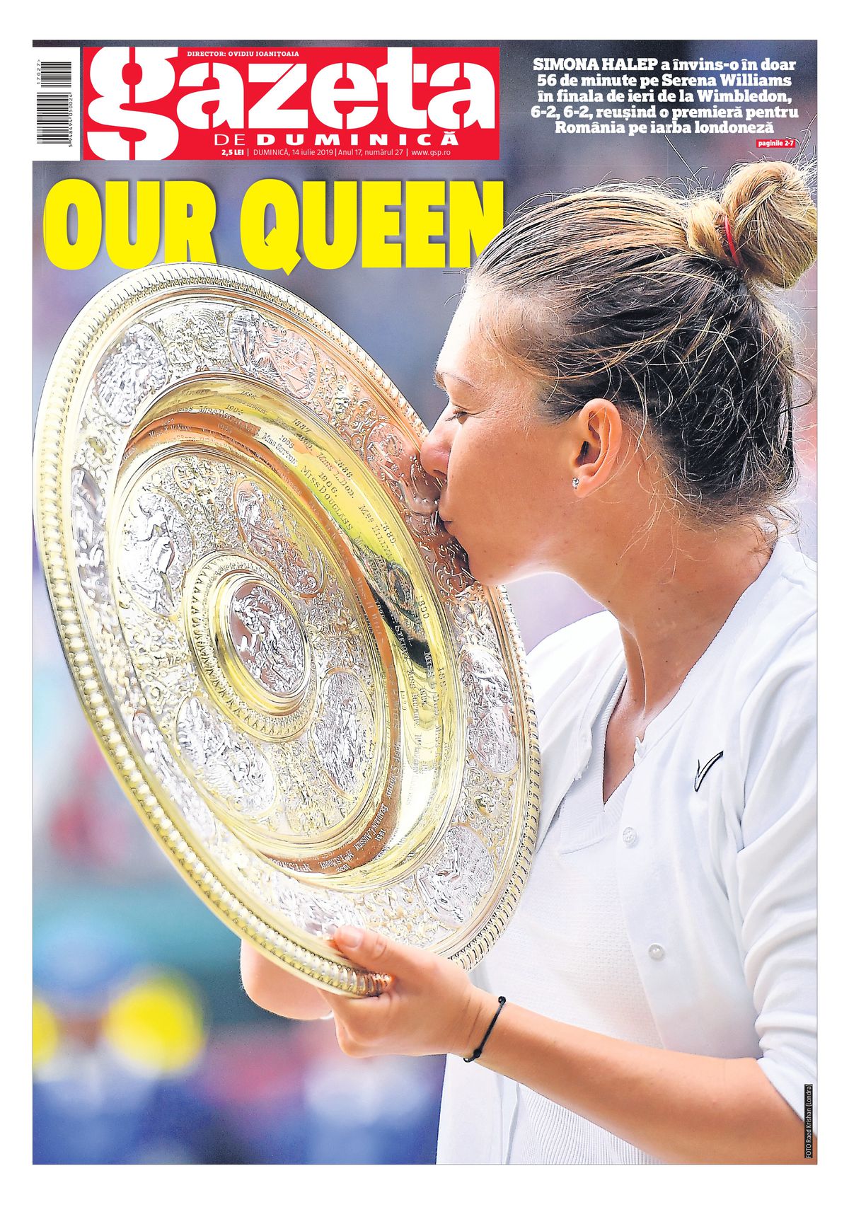 Cariera Simonei Halep în zece prime pagini din Gazeta Sporturilor