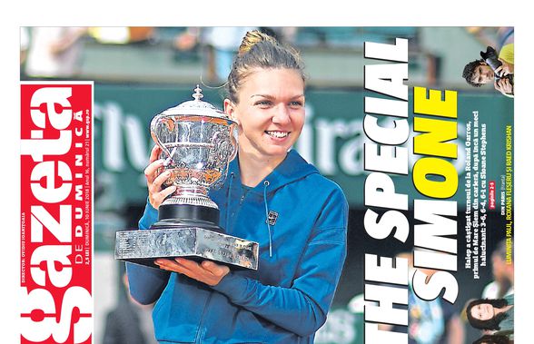 Cariera Simonei Halep în zece prime pagini din Gazeta Sporturilor