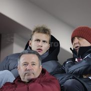 Dan Șucu la pauza meciului dintre Rapid și Unirea Slobozia / Foto: Ionuț Iordache GSP