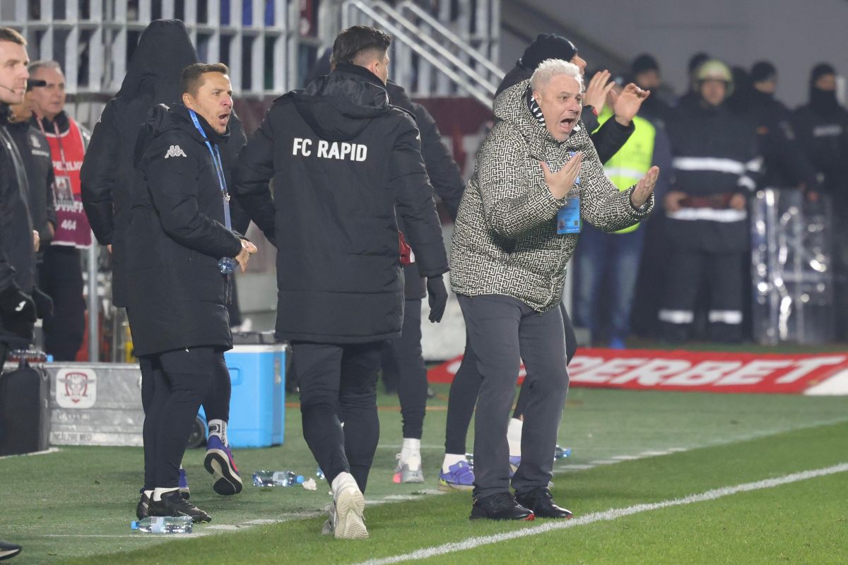 Gestul lui Marius Șumudică, imediat după golul primit de Rapid cu Unirea Slobozia