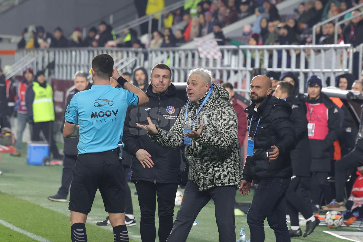 Marius Șumudică a primit un cartonaș galben / Foto: Ionuț Iordache GSP