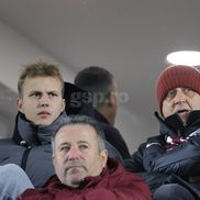 Dan Șucu la pauza meciului dintre Rapid și Unirea Slobozia / Foto: Ionuț Iordache GSP