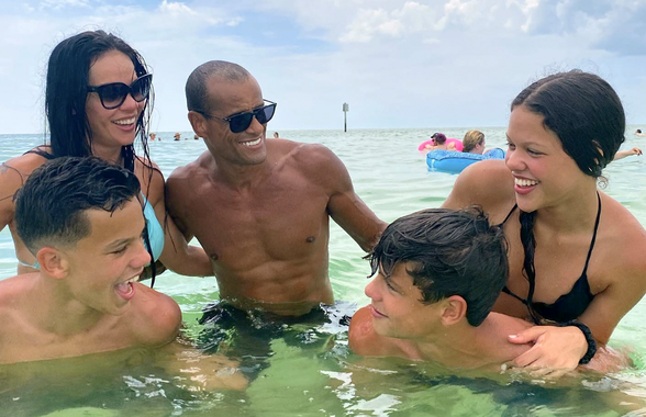 Rivaldo și-a adus și cei doi băieți mai mici la Farul!