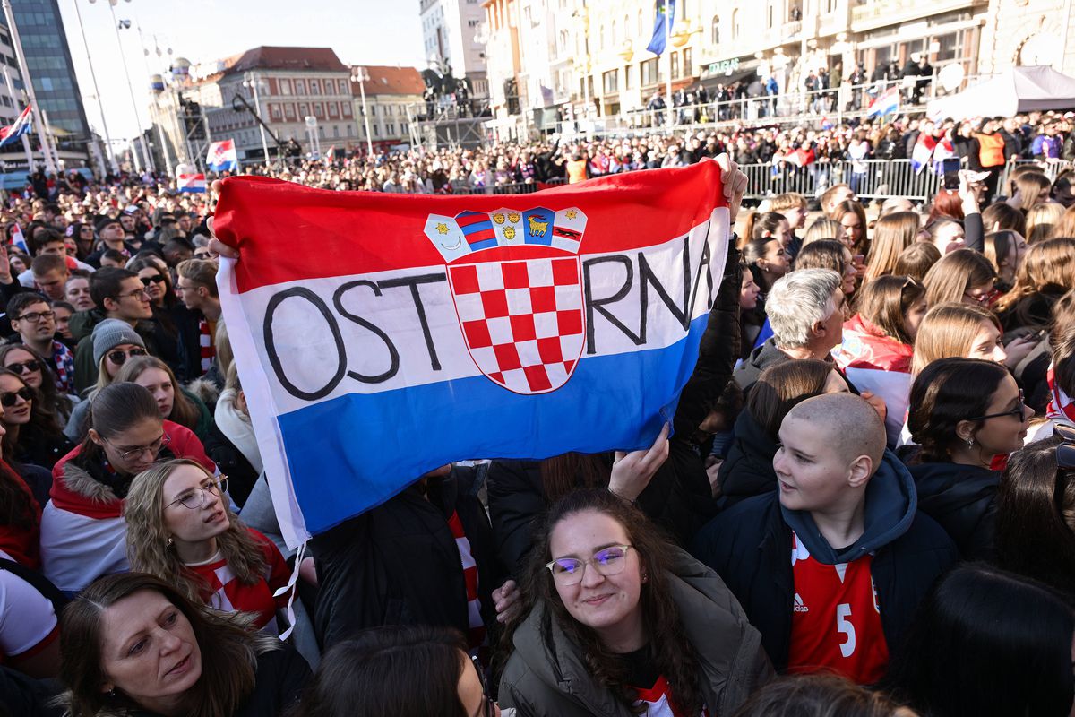 Primirea handbaliștilor croați, vicecampioni mondiali