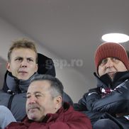 Dan Șucu la pauza meciului dintre Rapid și Unirea Slobozia / Foto: Ionuț Iordache GSP