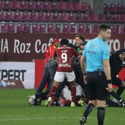 Cum au sărbătorit giuleștenii golul decisiv din Rapid - Slobozia / FOTO: Ionuț Iordache (GSP.ro)