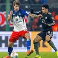 Luka Vuskovic (stânga), fundașul lui Hamburger SV. Foto: Imago