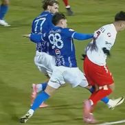 Musi a cerut penalty în Farul - Dinamo/ foto: captură Digi Sport