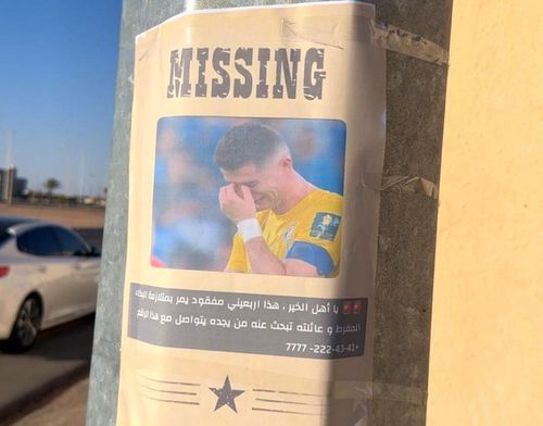 Cristiano Ronaldo, „dat dispărut” la Riad // foto: X