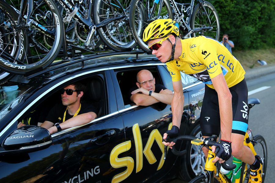 Nicolas Portal, la volan, alături de Chris Froome, foto: Guliver/gettyimages