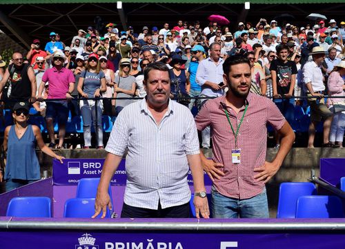 Alături de fiul său, în tribună la turneul de tenis WTA de la București Foto Gazeta Sporturilor