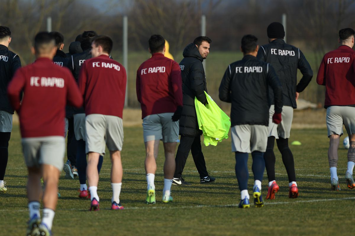 Adrian Mutu, antrenament înainte de Rapid - Clinceni