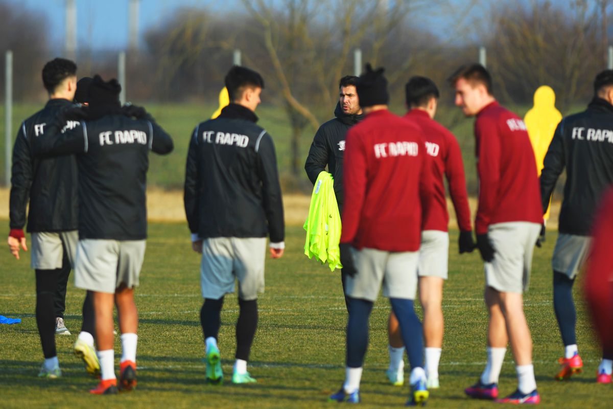 Adrian Mutu, antrenament înainte de Rapid - Clinceni