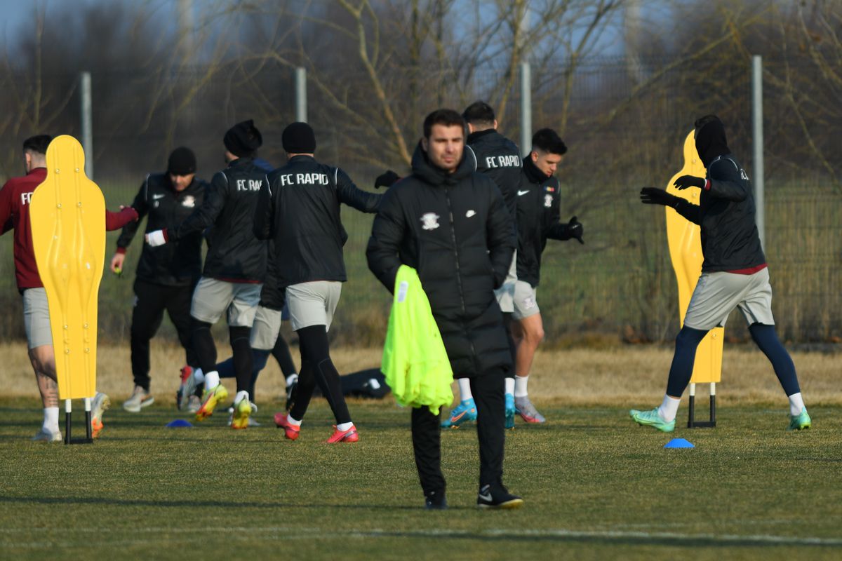 Adrian Mutu, antrenament înainte de Rapid - Clinceni