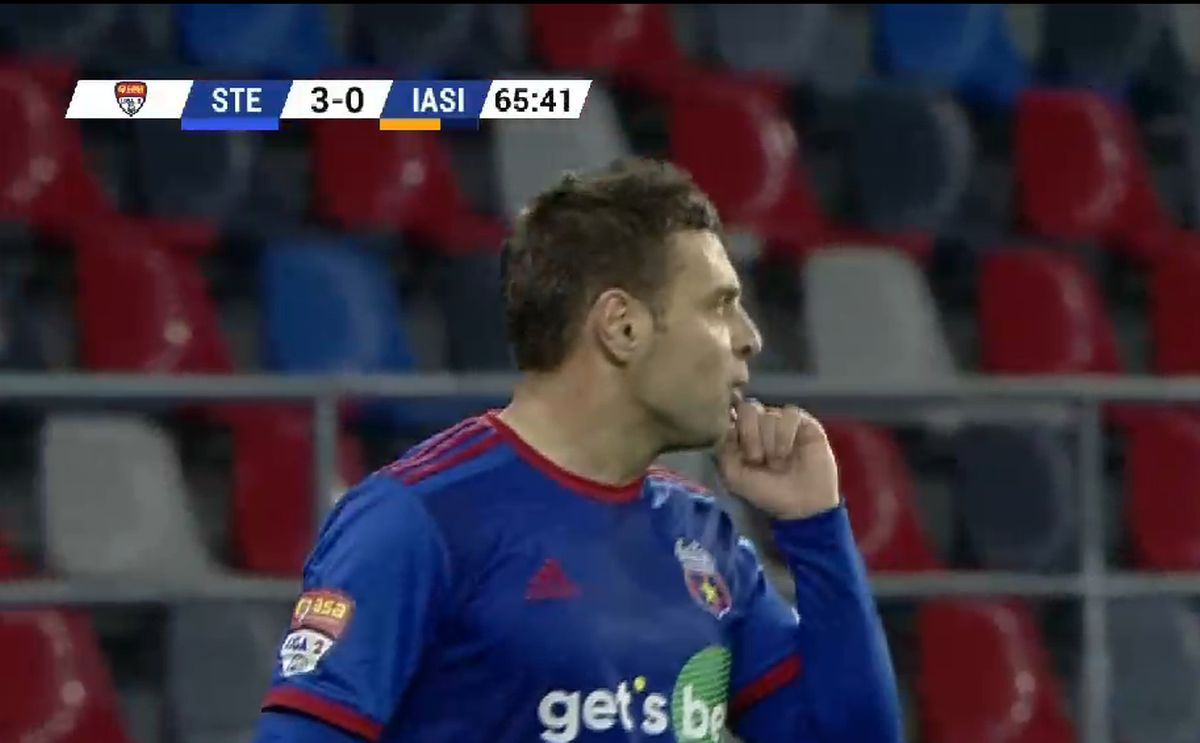 Adi Popa, nervos în CSA Steaua - Poli Iași