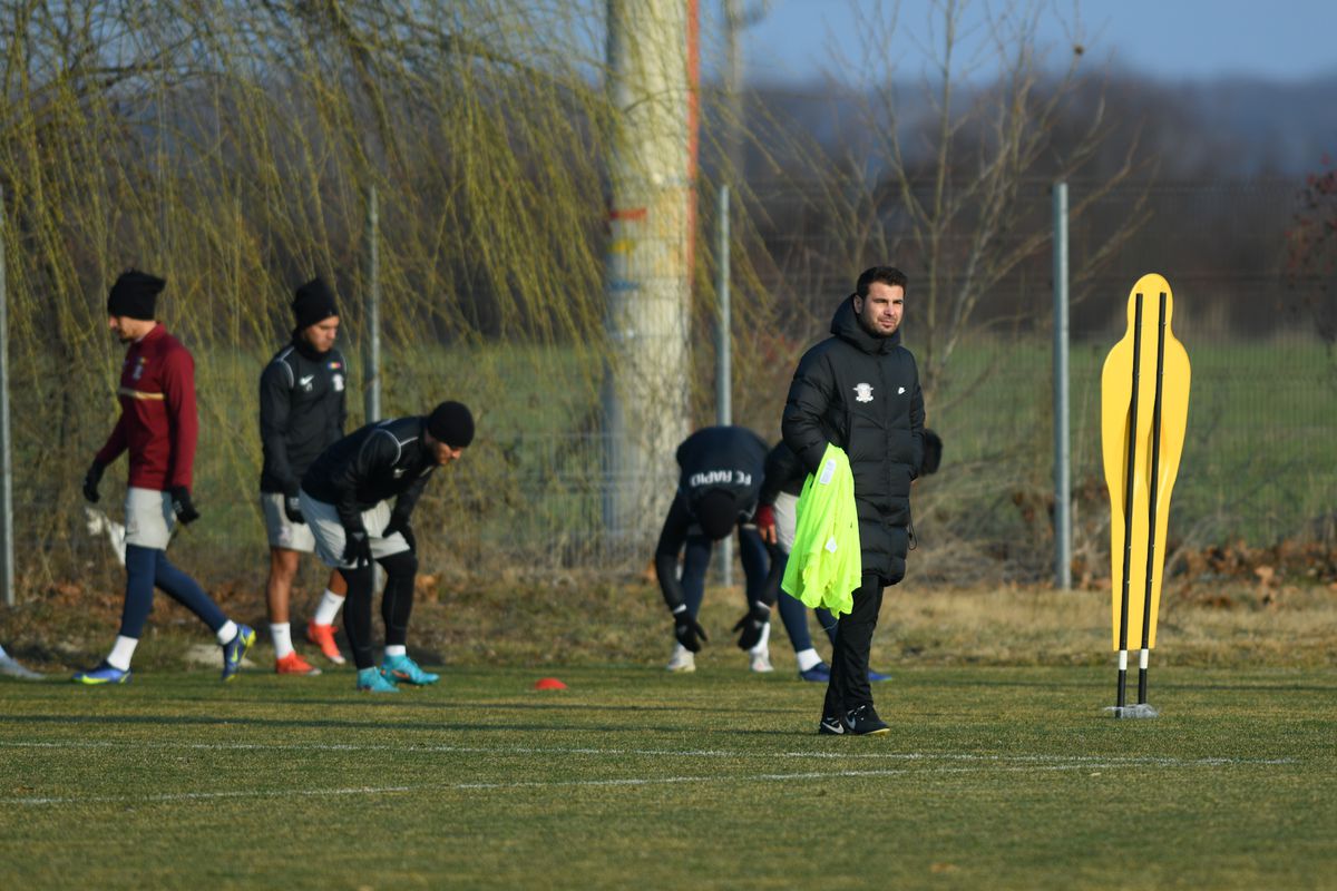 Adrian Mutu, antrenament înainte de Rapid - Clinceni