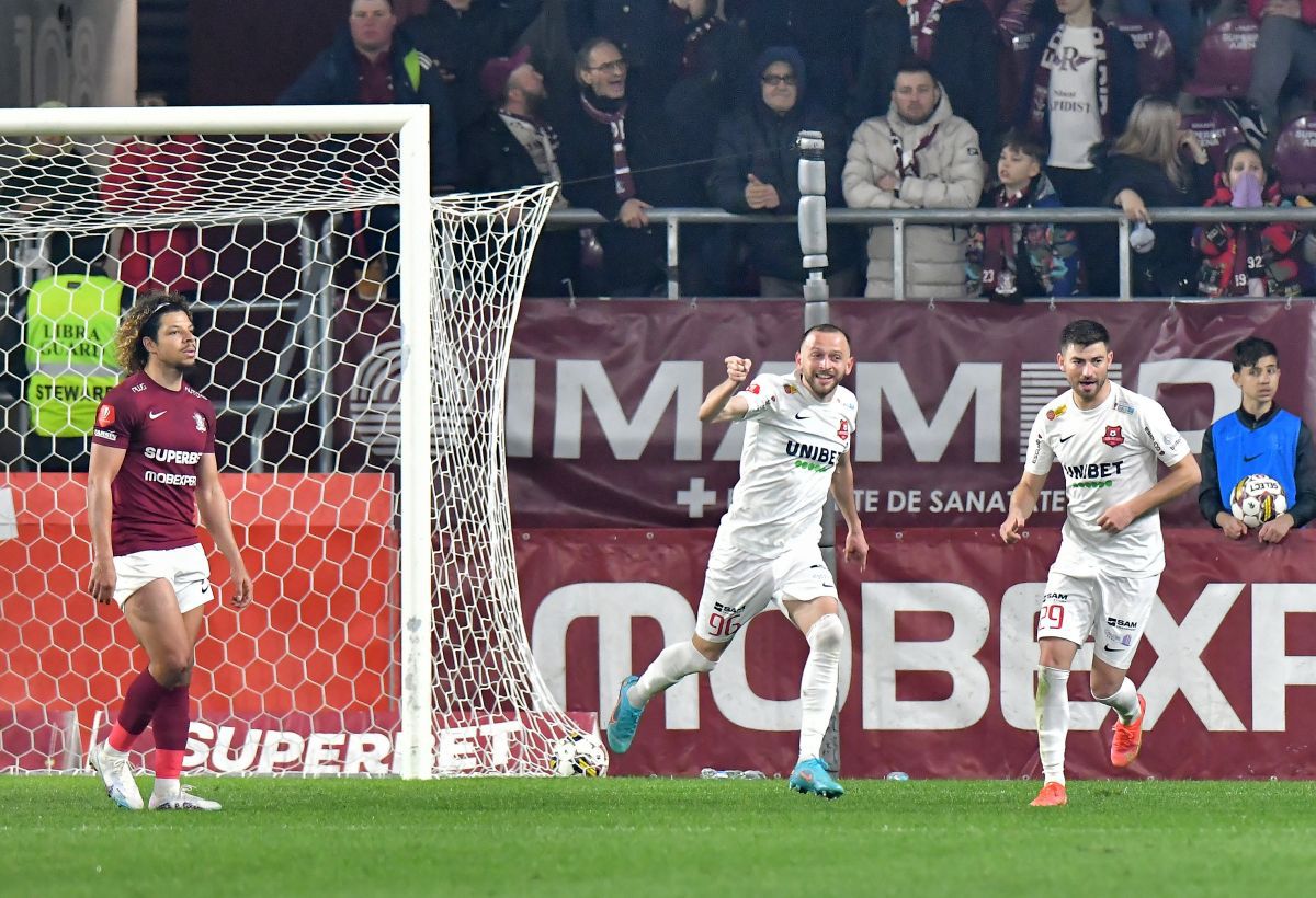 Problema remarcată la Rapid după 0-1 cu Hermannstadt: „În prima repriză a jucat în 10”