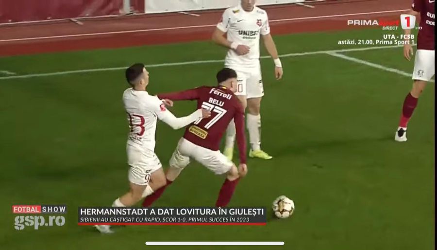 „Asta e tâlhărie! Sunteti legați la ochi?!” » Reacții nervoase după penalty-ul primit ușor de Rapid în prelungiri: „E rea intenție!”