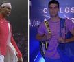 Rafael Nadal și Carlos Alcaraz, în Netflix Slam / Captură Twitter