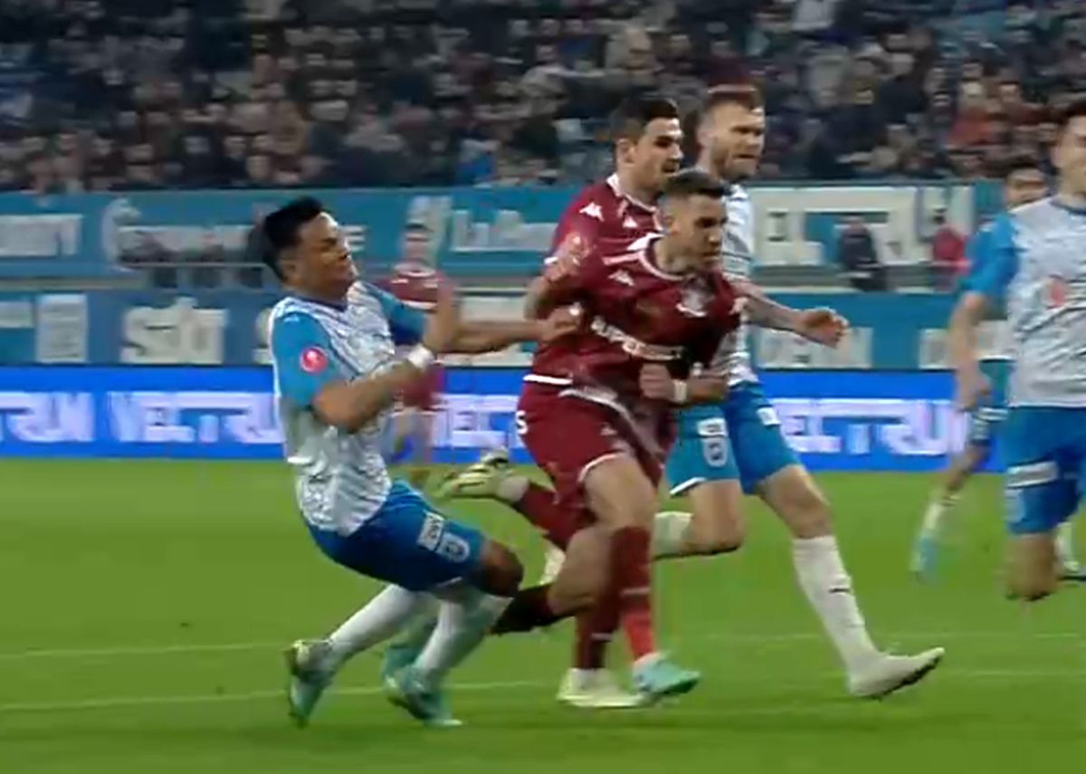 Rapid a cerut două penalty-uri cu Universitatea Craiova