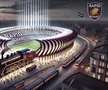 Stadionul celor de la Rapid, generat de AI