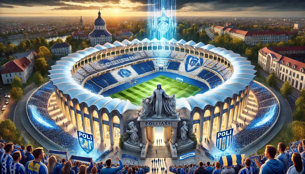 Stadioanele echipelor din România, recreate cu ajutorul inteligenței artificiale: imagini suprarealiste