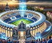 Stadionul celor de la Poli Iași, generat de AI