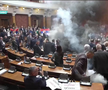 Haos în parlamentul Serbiei