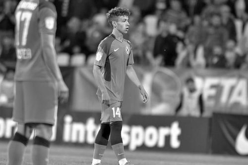Luca Manolache în tricoul celor de la FCSB
