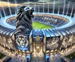 Stadionul celor de la Universitatea Craiova, generat de AI